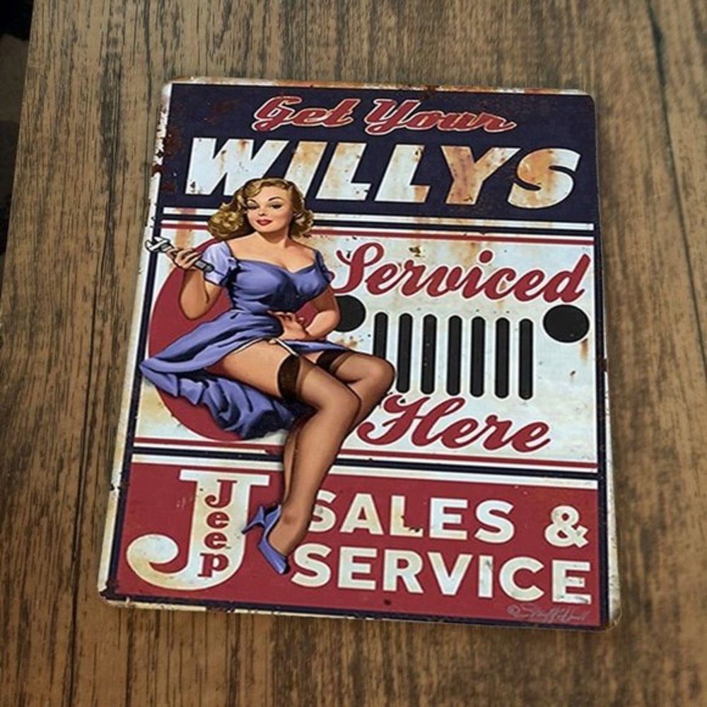 Get Your Jeep Willys Serviced Mouse Pad‎